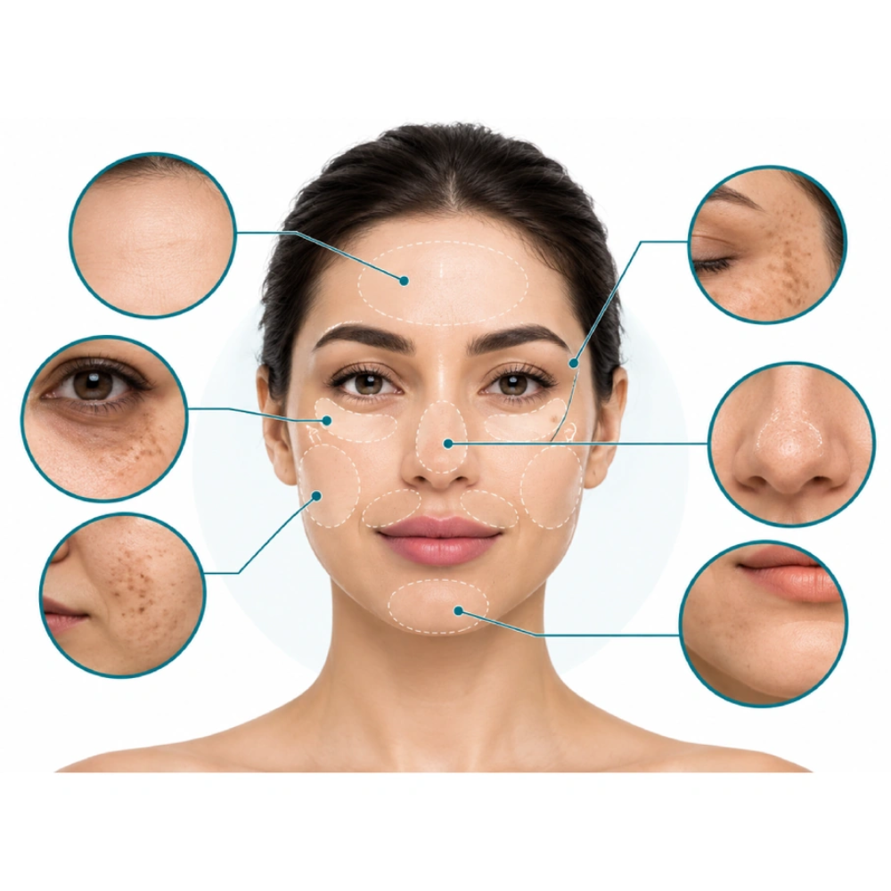 Face treatment area