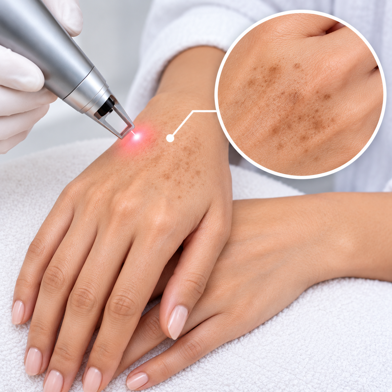 Hands treatment area