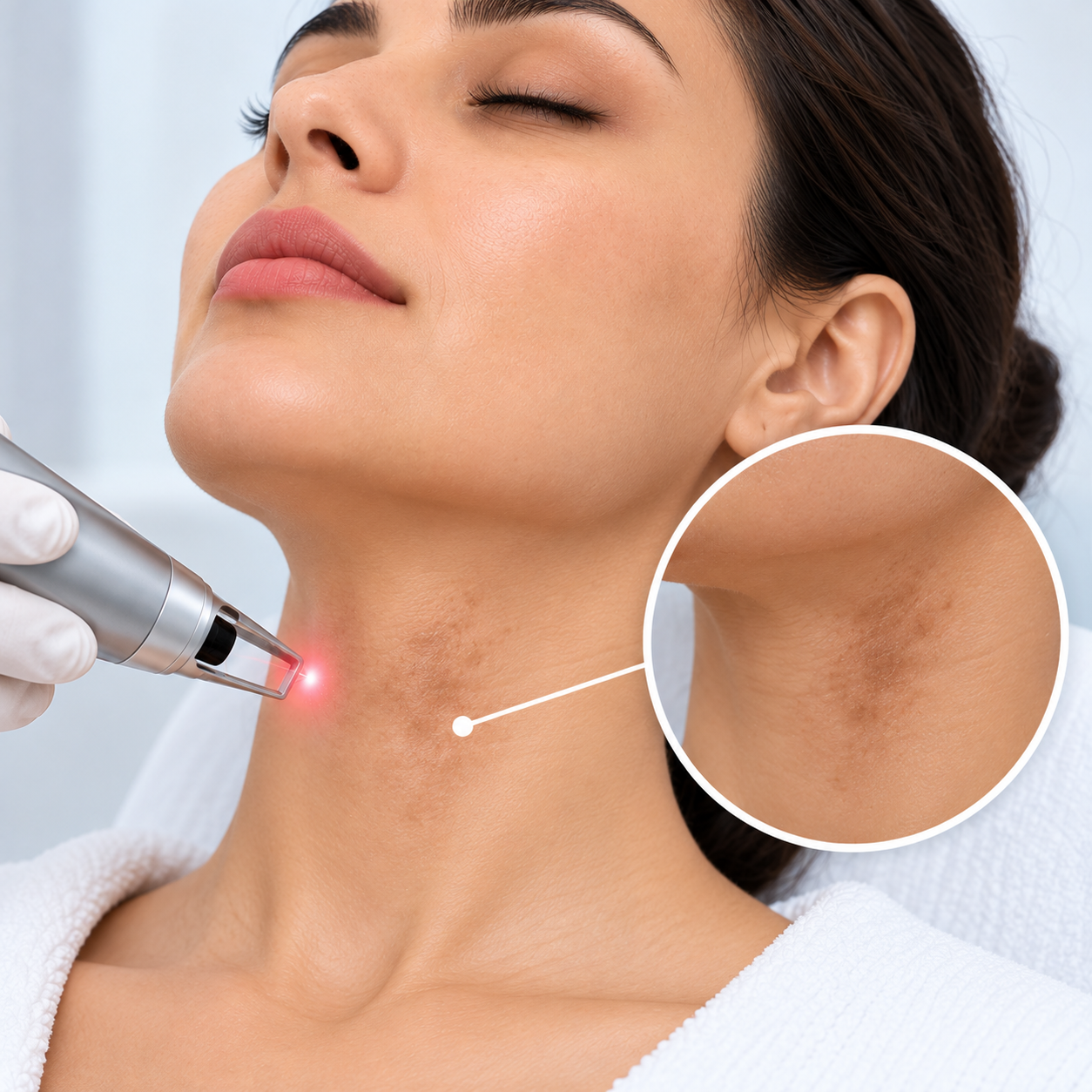 Neck treatment area