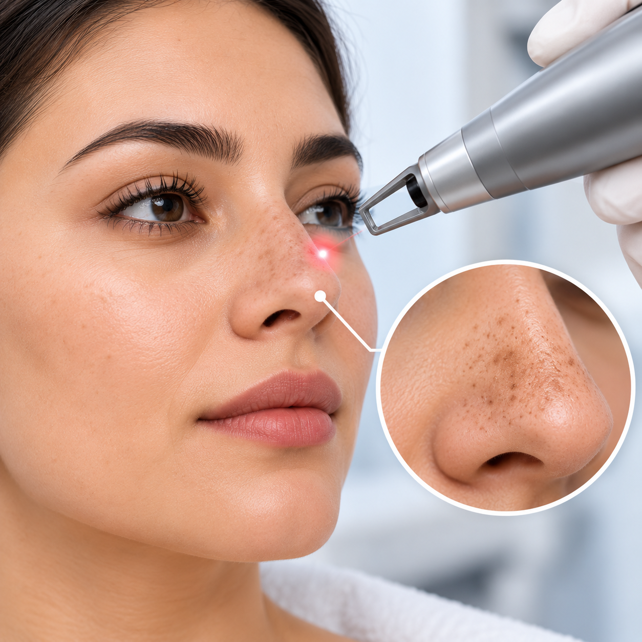 Nose treatment area