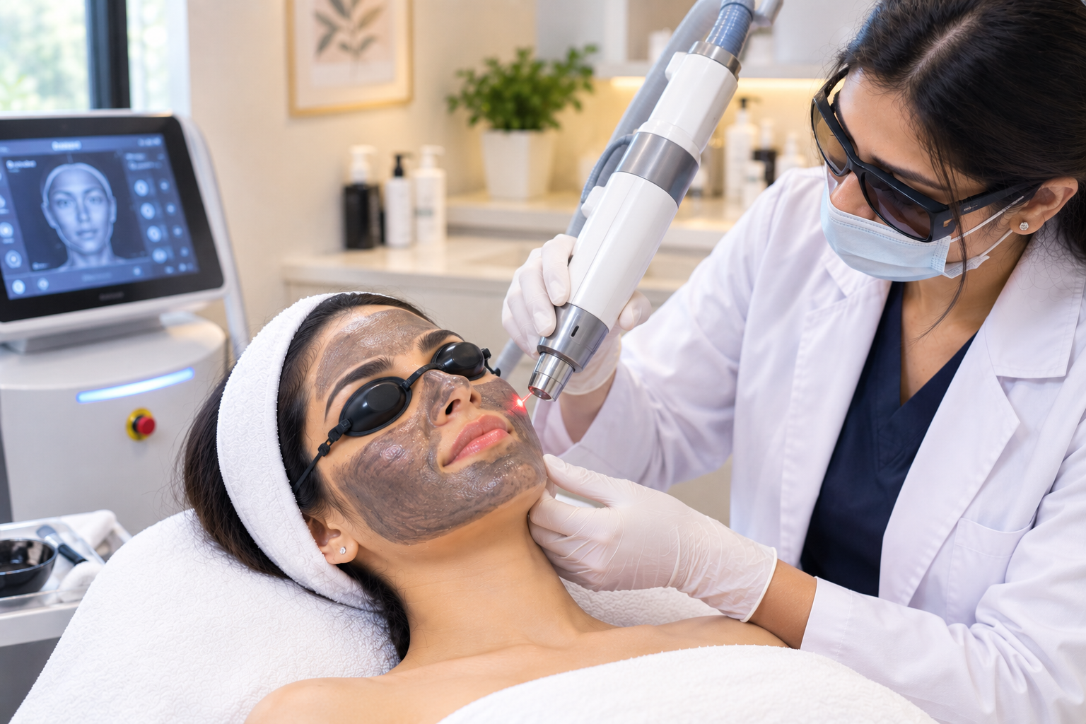 Carbon laser facial